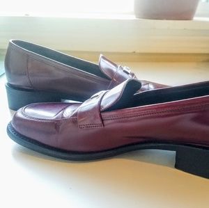 Coach Liza Di Dark Cherry Leather Loafers 6¹/²
